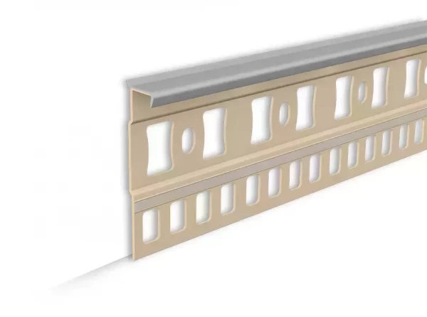 Плинтус для ковролина IDEAL 006 Темно-серый Пк55-006, 55x7x2200мм